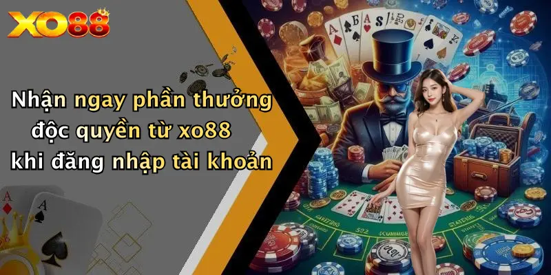 Nhận ngay phần thưởng độc quyền từ XO88 khi đăng nhập tài khoản